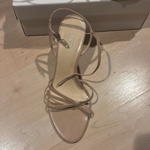LOFT Tan Heels with Strappy Design 10 - Picture 2 of 7